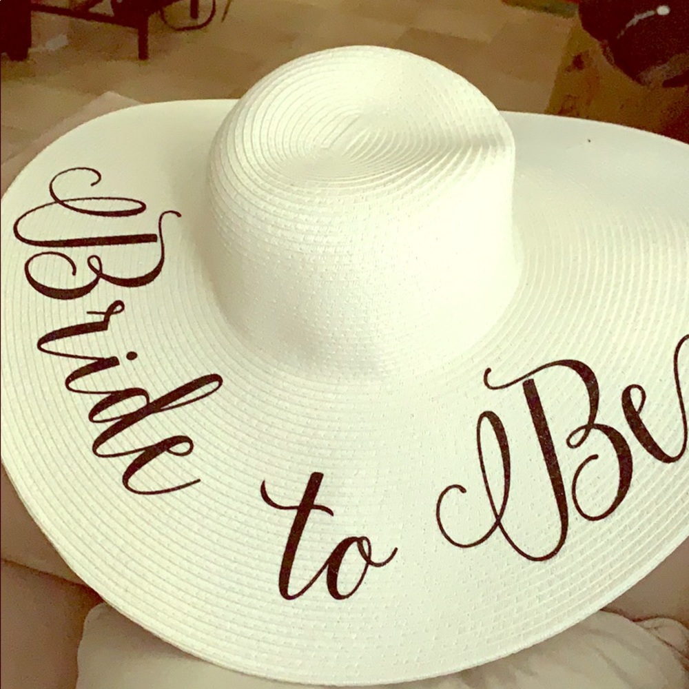 Bride to be floppy hat